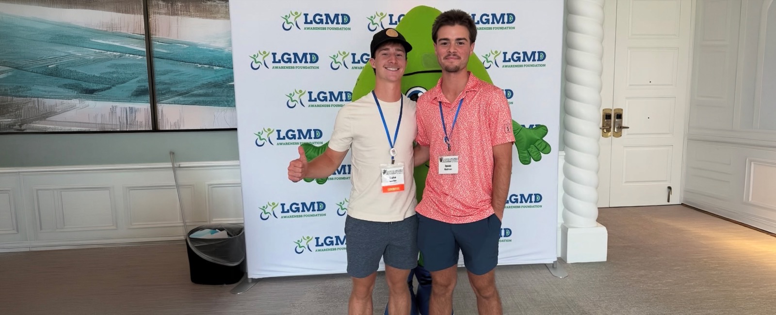 Luke Garner and Isaac Redman at the LGMD Awareness Foundation conference
